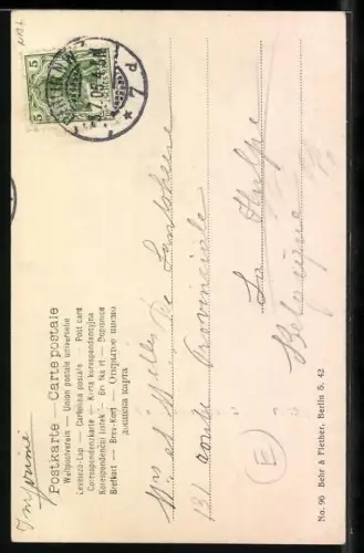 AK Berlin, Strassenbahn auf der Leipzigerstrasse Ecke Friedrichstrasse mit Geschäften