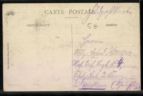 AK Bruxelles, L`Eglise, Strassenbahn