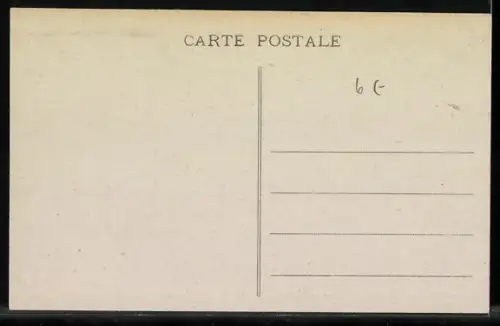 AK Eu, Route du Tréport, Strassenbahn