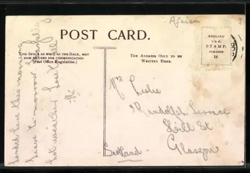 AK Port Elizabeth, Main street from the town Hall with trams