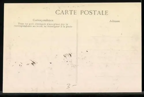 AK Paris, Crue de la Seine, Tramway de Versailles, Strassenbahn