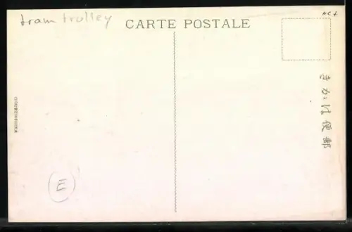 AK Tokyo, Uyeno Hirokoji, Strassenbahn