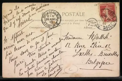 AK Vilejuif /Seine, Point terminus du tramway, Strassenbahn