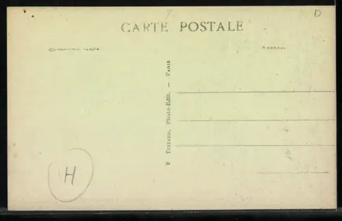 AK Courbevoie, Avenue de la Défense, Strassenbahn