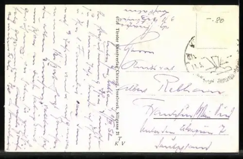 AK Kitzbühel i. Tirol, Ortsansichten mit Kaisergebirge, gegen Hahnenkamm, Übungswiese