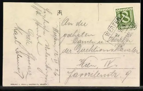 AK Werfen, Ortsansicht mit Festung Hohen Werfen