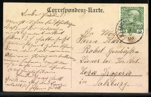 AK Linz a. D., Totalansicht mit Turmgebäude und Donaubrücke