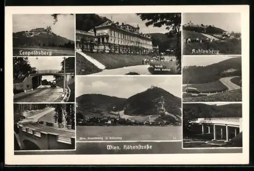 AK Wien, Höhenstrasse, Schlosshotel Kobenzl, Kahlenberg, Leopoldsberg