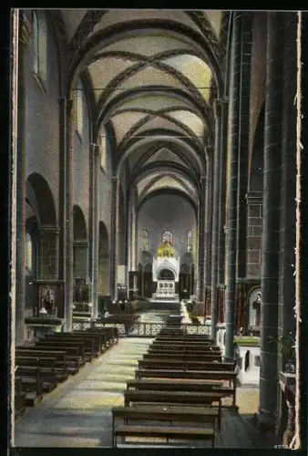 AK Maria Laach, Abtei, Innenansicht der Kirche