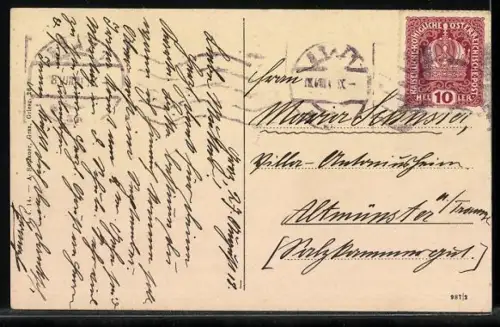 AK Graz, Stadtpanorama mit Radetzkybrücke und Justizpalast