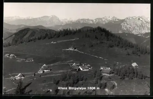 AK Aflenz, Bürgeralpe aus der Vogelschau