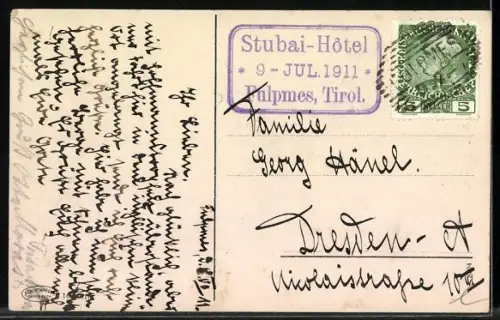 AK Fulpmes /Stubaital, Ortsansicht mit Kalkkögel und Saile