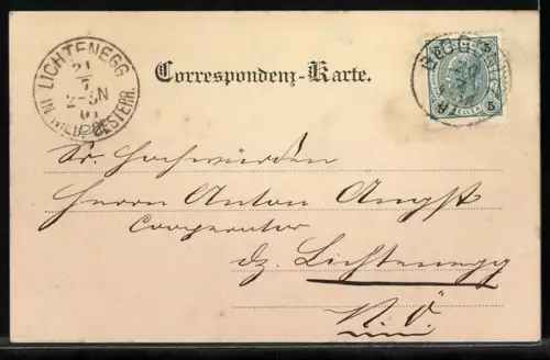 AK Gloggnitz /O.-Oe., Schloss Kranichberg, Panorama