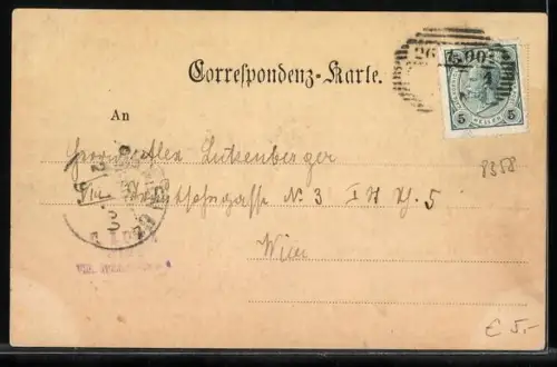 AK Graz, Hauptplatz mit Marktbetrieb, Uhrturm, Denkmal