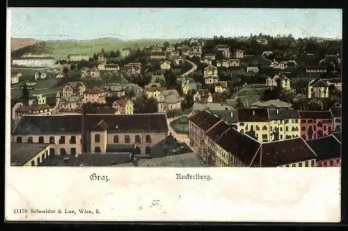 AK Graz, Ruckerlberg, Ansicht aus der Vogelschau