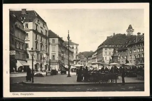 AK Graz, Hauptplatz, Adler-Apotheke