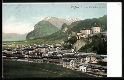 AK Kufstein, Ortsansicht vom Zellerberge aus