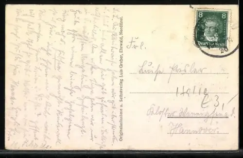 AK Ehrwald, Ortsansicht mit Sonnenspitze