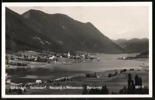 AK Weissensee /Kärnten, Gatschach, Techendorf und Neusach am Weissensee