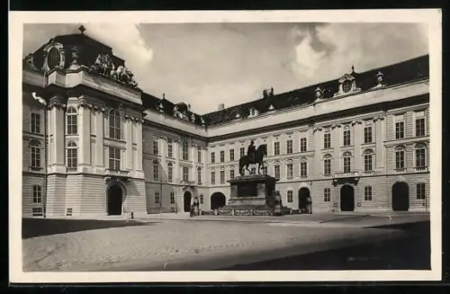 AK Wien, Josefsplatz mit National-Bibliothek