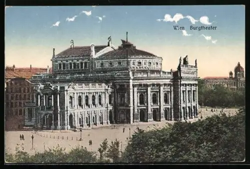 AK Wien, Burgtheater aus der Vogelschau