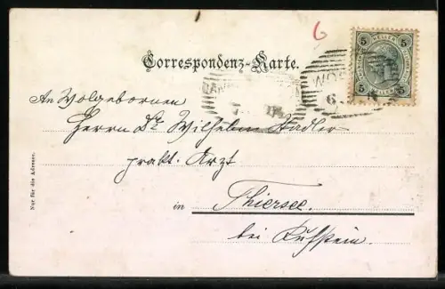 AK Wörgl, Panorama mit Hohe Salve und Mösslalpe