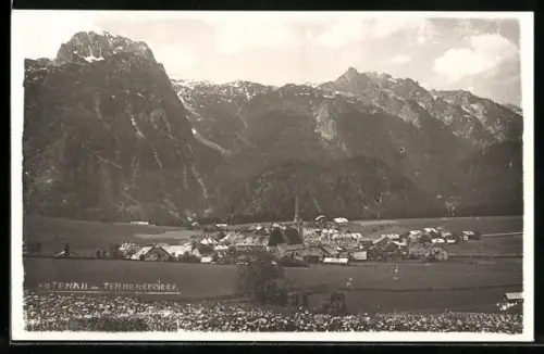 AK Abtenau /Tennengebirge, Gesamtansicht aus der Vogelschau