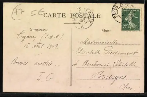 AK Luzancy /S.-et-M., La Briqueterie et la rivière adjacente