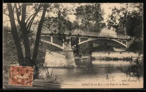 AK Esbly /S.-et-M., Le Pont de la Marne