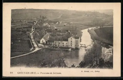 AK Crécy-en-Brie, Panorama de Serbonne