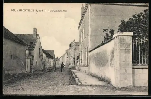 AK Amponville /S.-et-M., La Grande-Rue