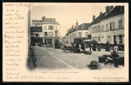 AK Nangis, Le carrefour un jour de marché