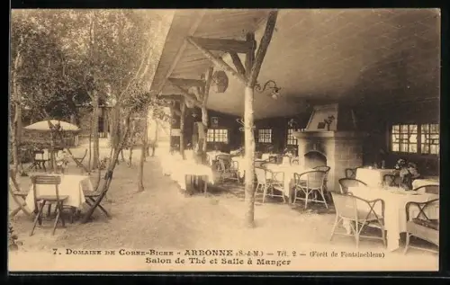 AK Arbonne /S.-&-M., Salon de Thé et Salle à Manger au Domaine de Corne-Biche