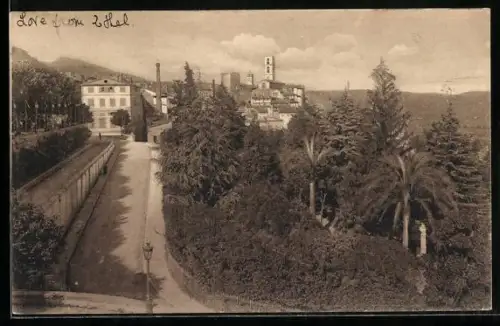 AK Grasse, Le Boulevard de la Gare et le Jardin Public