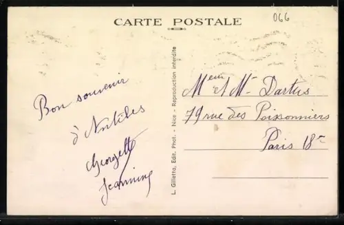 AK Antibes, Le Port et le Fort Carré, Hafen