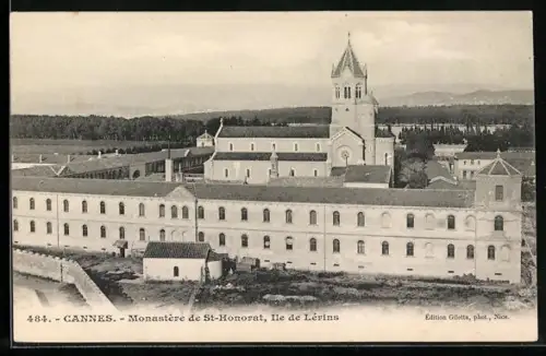 AK Cannes, Monastére de St. Honorat, Ile de Lérins