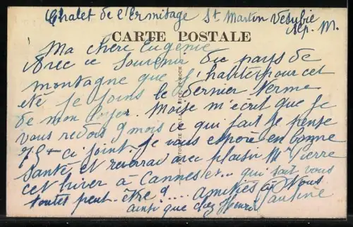 AK Saint-Martin-Vésubie, Panorama