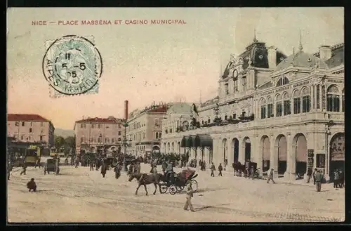 AK Nice, Place Masséna et Casino Municipal