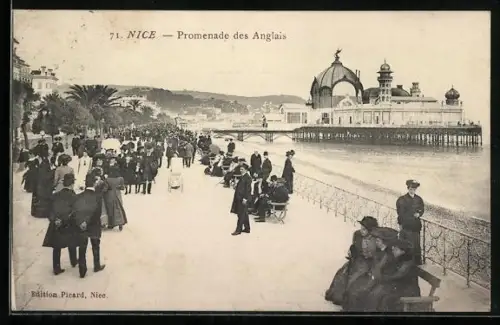 AK Nice, Promenade des Anglais