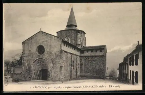 AK Saint Savin, Eglise Romane