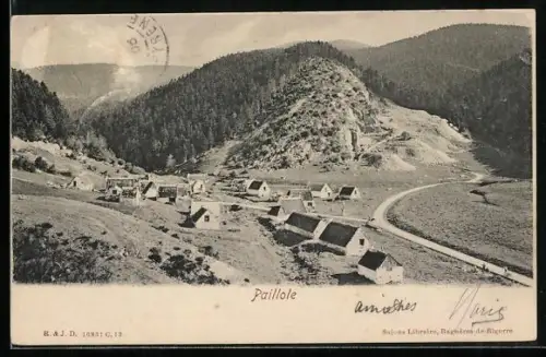 AK Paillole, Panorama mit Strassenpartie