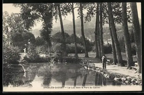 AK Argelès-Gazost, Le Lac dans le Parc du Casino