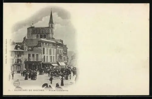 AK Bagnères-de-Bigorre, Place Lafayette