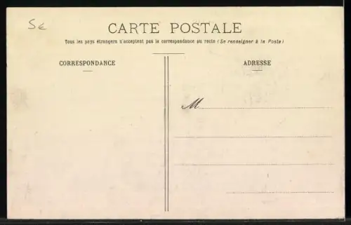 AK Lourdes, Dans la Prairie 1908