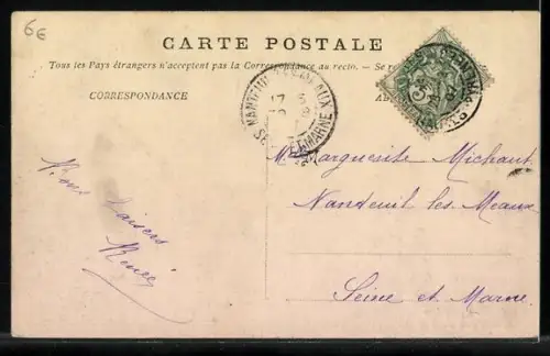 AK Lourdes, Arrivée d'un train de Malades