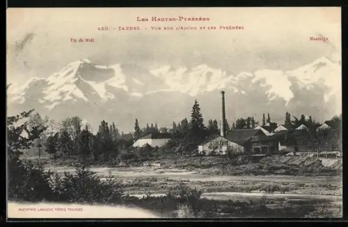 AK Tarbes, Vue sur l`Adour et les Pyrenees