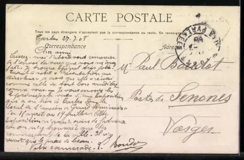 AK Tarbes, Exposition Nationale 1908, Vue intérieure d`ensemble prise du parc