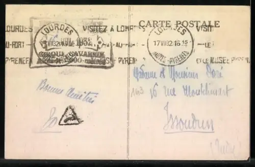 AK Gavarnie, Les Pyrénées, Vue générale du Village et du Cirque