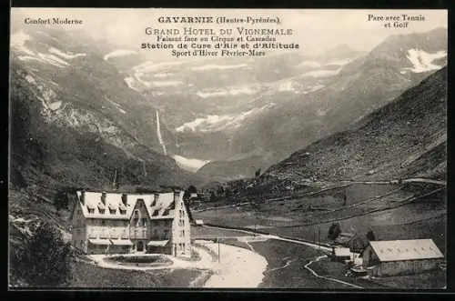 AK Gavarnie /Hautes-Pyrénées, Grand Hotel du Vignemale