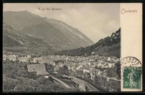 AK Cauterets, Panorama, V. p. du Restau